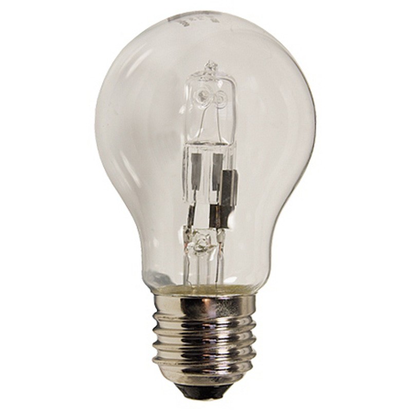 Clear 28W Edison Screw ES GLS Halogen Lamp