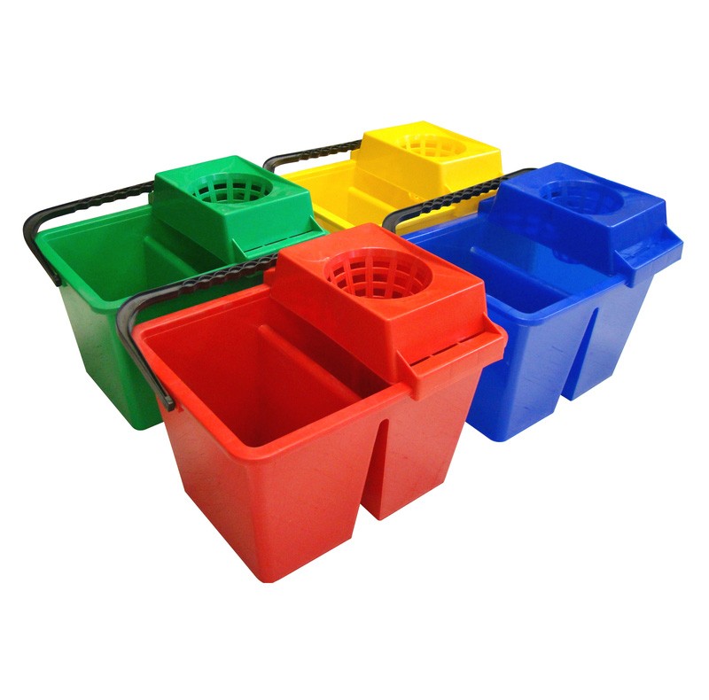 SYR Freedom Double Dolly 10Ltr Mop Bucket - Colour Coded