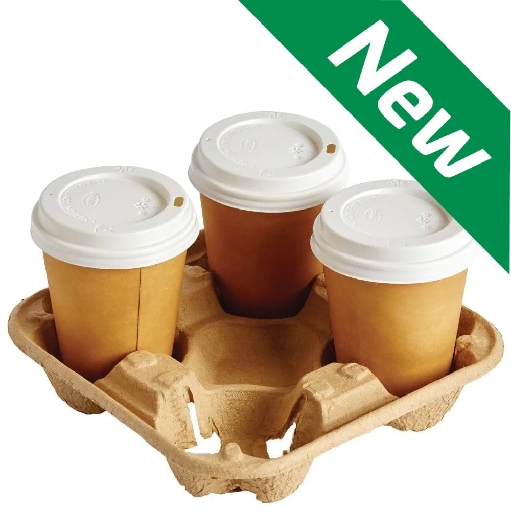 Cup Carry Tray for 4 Takeaway Cups (Case of 180)