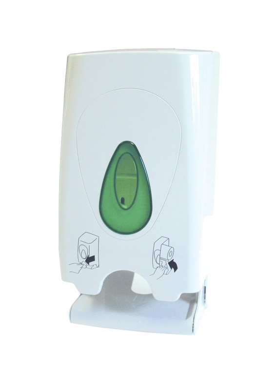 Modular Plastic Two Roll Toilet Roll Dispenser