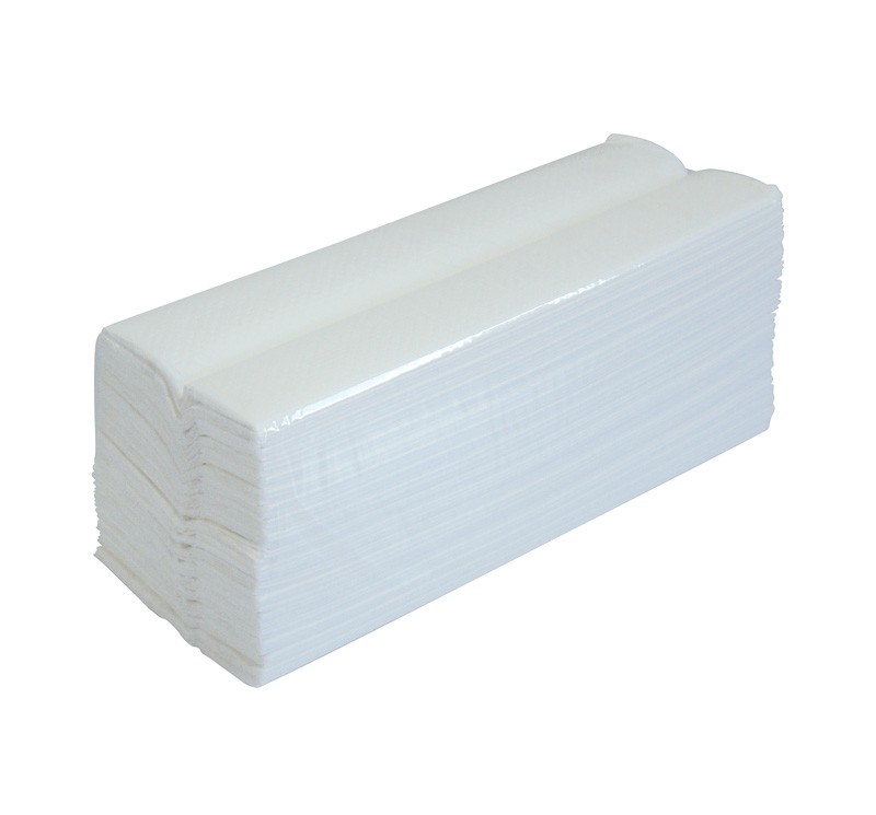 White 2ply Flushable C-fold Paper Towels - Case of 2376