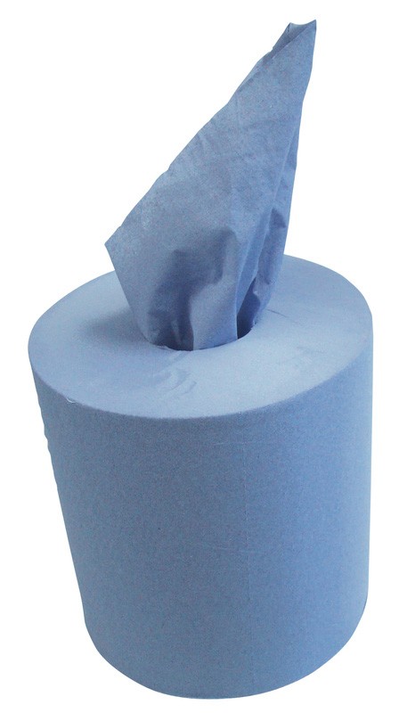 1ply Blue Centre Pull Roll - 175mm x 300m (Case of 6)