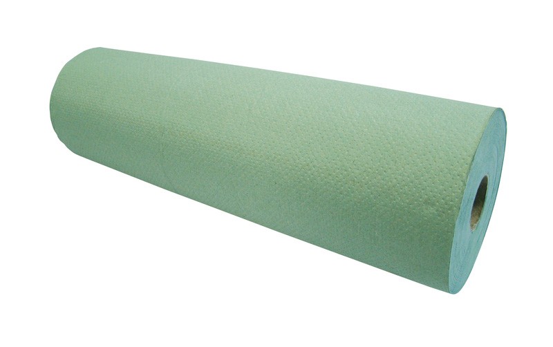 40cm (16") Heavyweight Green 1ply Paper Roll - 8 per Case