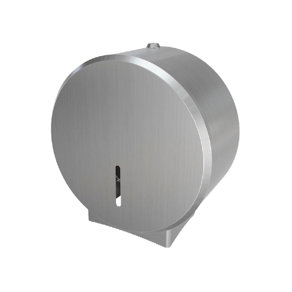 Polished Stainless Steel 25cm (10") Mini Jumbo Dispenser System Hygiene 