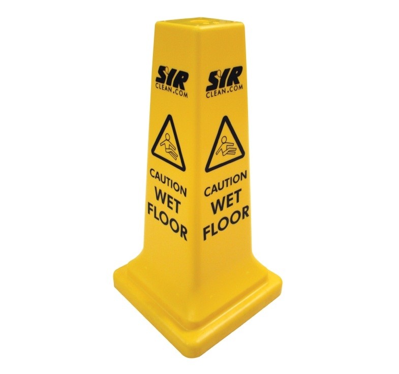 53cm (21") Large Yellow Caution Cone