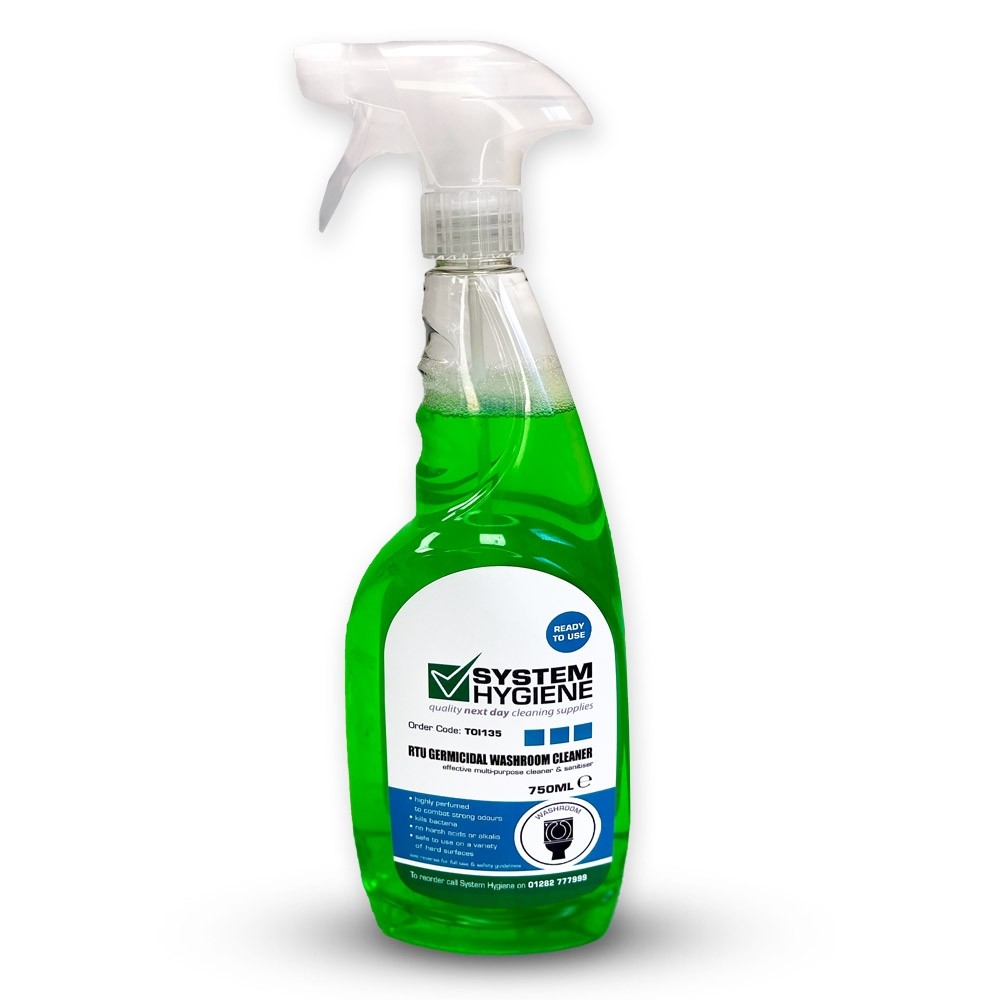 System Hygiene RTU Germicidal Washroom Cleaner 750ml Trigger Spray