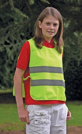 Yellow Hi Visibility Children's Tabard - One Size