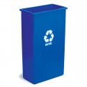 Blue Wallhugger Tall Boy 90ltr Recycle Bin Base