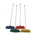 30cm (12") Deluxe Soft Plastic Brush and Handle - Colour Coded