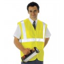 Yellow EN471 Hi Visibility Waistcoat - Available in Sizes Medium - XXXX-Large