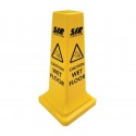 53cm (21") Large Yellow Caution Cone