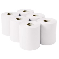 150m 19cm 2ply White Centrefeed Rolls - Case of 6
