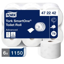 Tork SmartOne® Toilet Roll White T8 472242 (6 Rolls)
