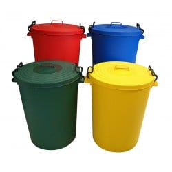 Dustbin 110Ltr Colour Coded Plastic Dustbin with Lid