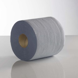 2ply 150m 18cm Blue Embossed Centre Feed Rolls (Case Of 6) 1