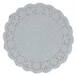 11cm (4.5") Round Lace Paper Doilies - 2000 per Case