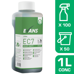 Evans EC7 Green Zone Eco Concentrate - Heavy Duty Cleaner and Floor Maintainer