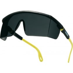 Delta Plus Kilimandjaro Smoke Black and Yellow Polycarbonate Safety Glasses