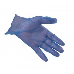 Blue Powder Free Vinyl Disposable Gloves - Box of 100