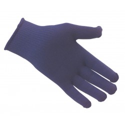 Navy Thermal Insulator Gloves with Blue Dots