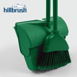 Hillbrush-Lobby-Broom-with-Lightweight-Lobby-Dustpan-Green