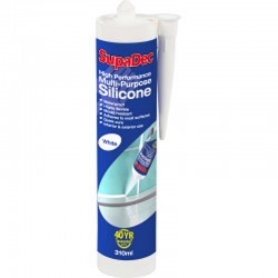 SupaDec Multi Purpose White Silicone Sealant 310ml