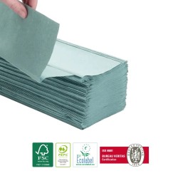 Green Interleaved Paper Hand Towels 