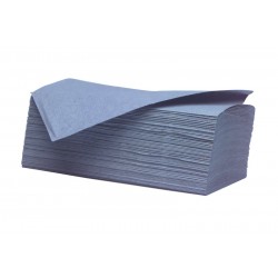 Heavyweight Blue 1ply Interleaved Paper Hand Towels - 4284 per Case