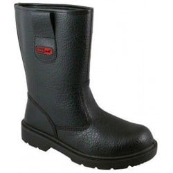 Blackrock Black Fur Lined Rigger Boot - Available in Sizes 5-13