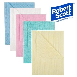 Anti-Bacterial System Plus Cleaning Cloths - Case of 6x25 - Colour Coded