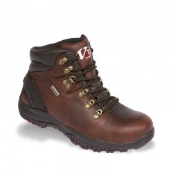 V12 Storm Brown Pull-Up Hiker Safety Boot - Available In Sizes 6-12