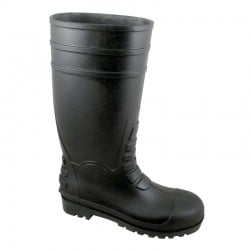 Black Non-Safety Wellington Boots - Available In Sizes 4 - 12
