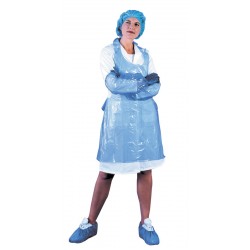 Blue Disposable Polythene Aprons - Pack of 100