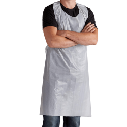 White Disposable Polythene Aprons - Pack of 100