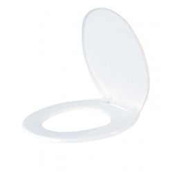 White Deluxe Plastic Coated MDF Toilet Seat