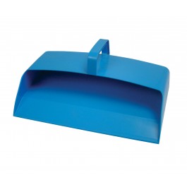 Large Plastic Open Mouth Dustpan Blue