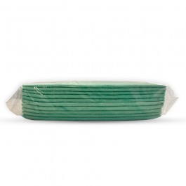 Green Needlefelt Wiping Cloths Pack of 10 - Quarter Folded 