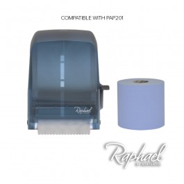Raphael®1 Ply Blue Roll Towel Paper & Dispenser 