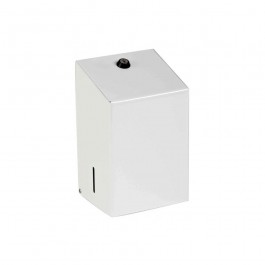 Standard White Metal Superflat Pack Toilet Tissue Dispenser