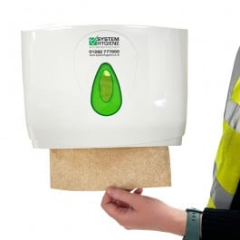 Natural Kraft Interleaved Paper Hand Towel in Dispenser PAP304