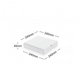 Dimensions of 9" White Pizza Box 