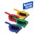 Plastic Dustpan and Brush Set - Colour Coded